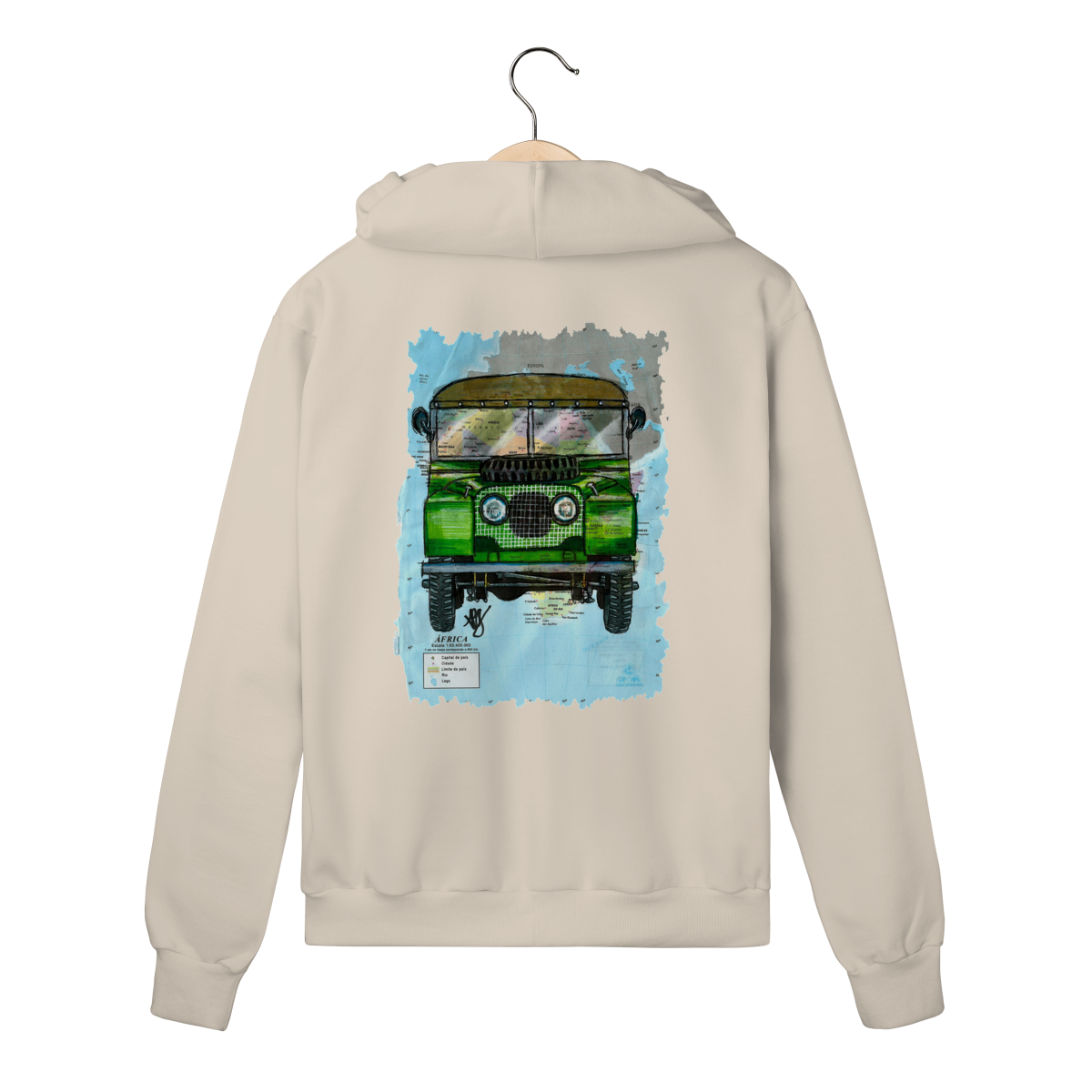 Land Rover Série 2 Múndi | Moletom Zíper