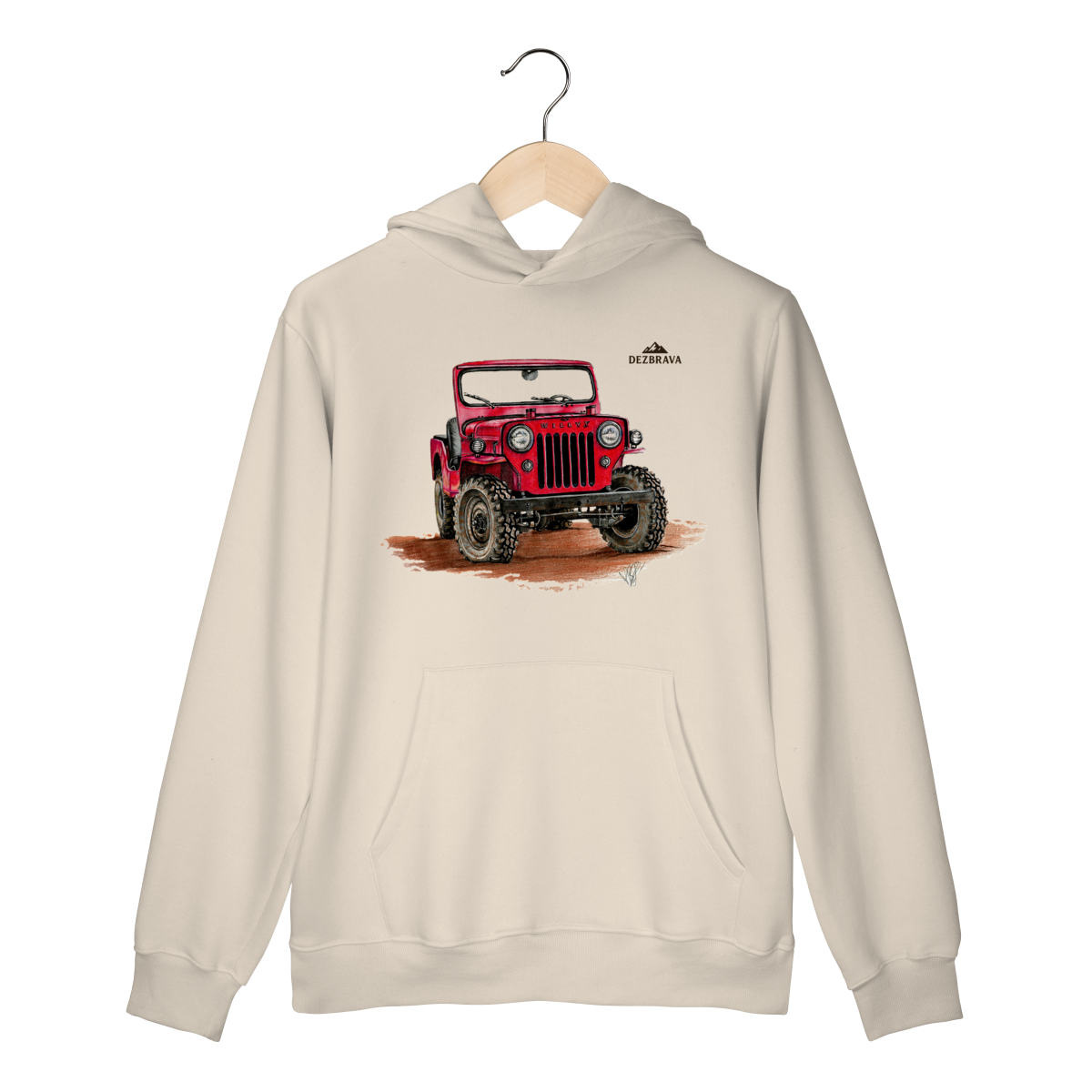 Willys Cj3 Blusa Moletom Canguru
