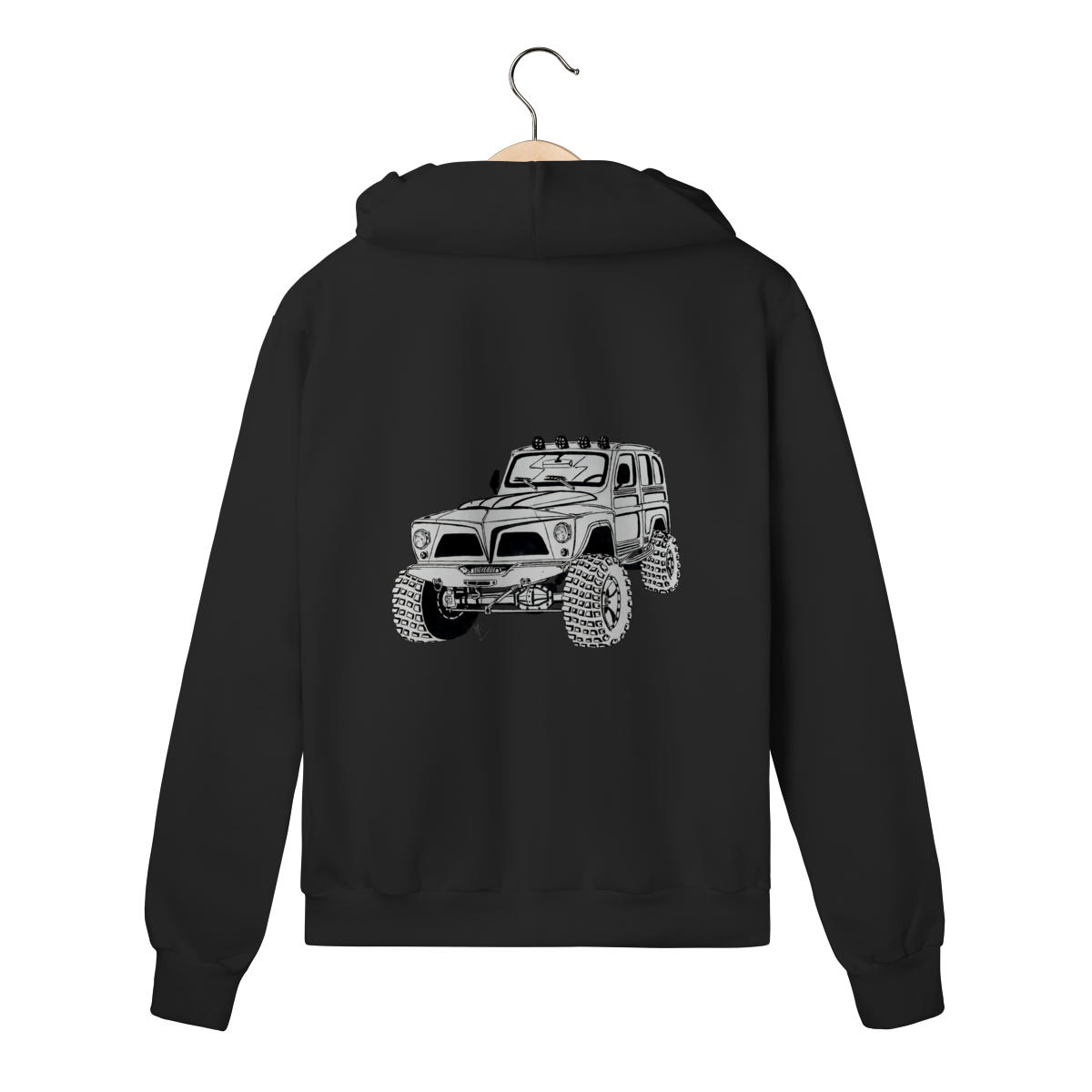 Rural Willys Sketch | Moletom Zíper