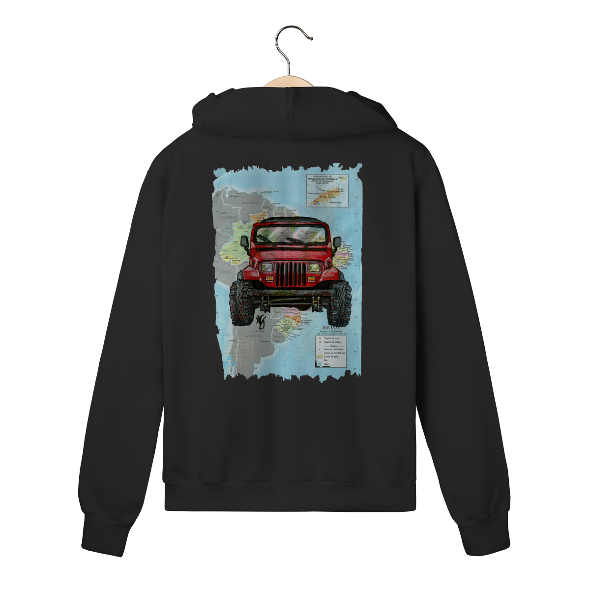 Jeep Wrangler Múndi | Moletom Zíper