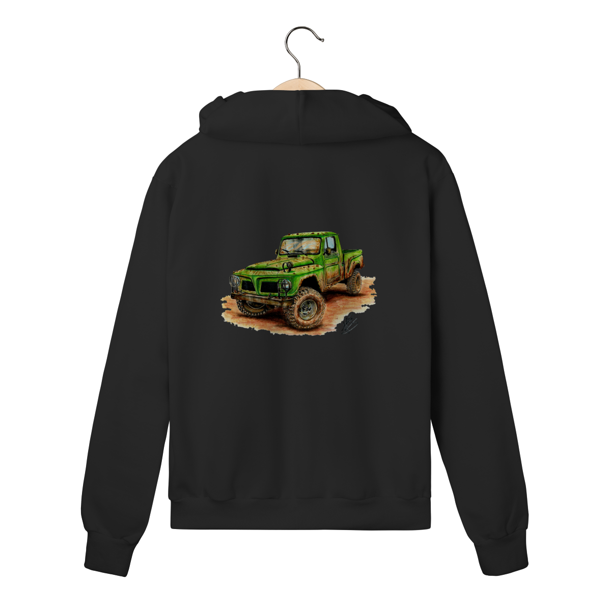 F75 Green Action - Moletom Zíper