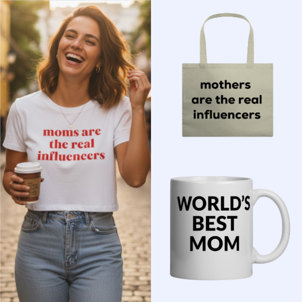 Nome do produto: Kit Mom (cropped, ecobag e caneca)