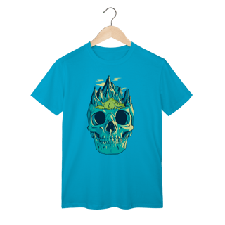 Camiseta Unisex - Caveira & Montanhas