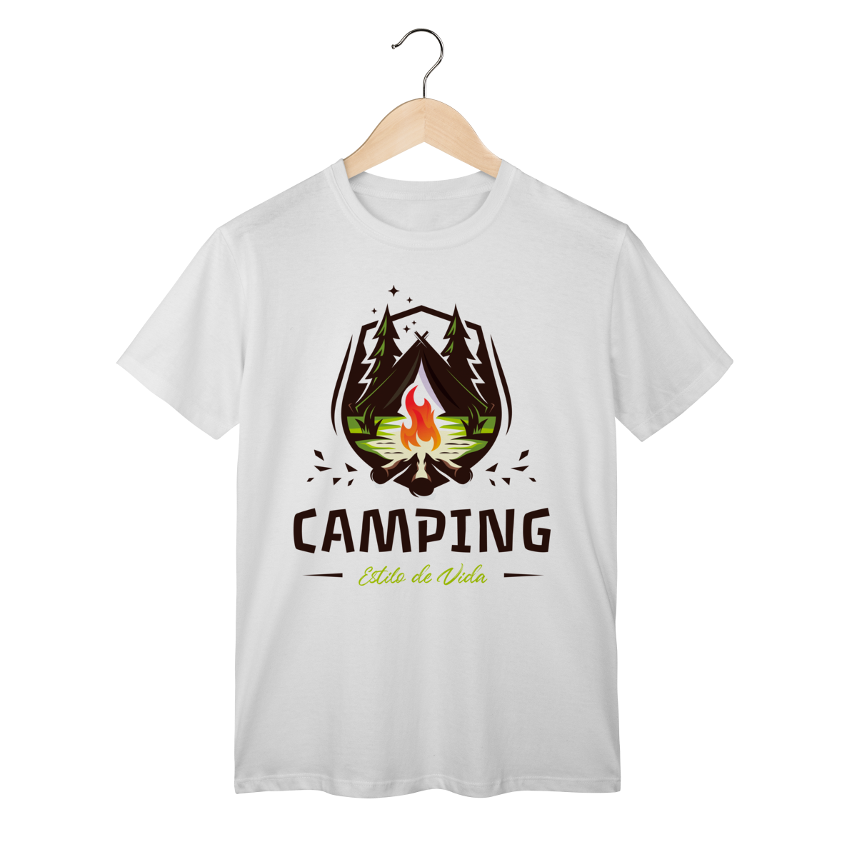 Camiseta Unisex - Camping Estilo de Vida