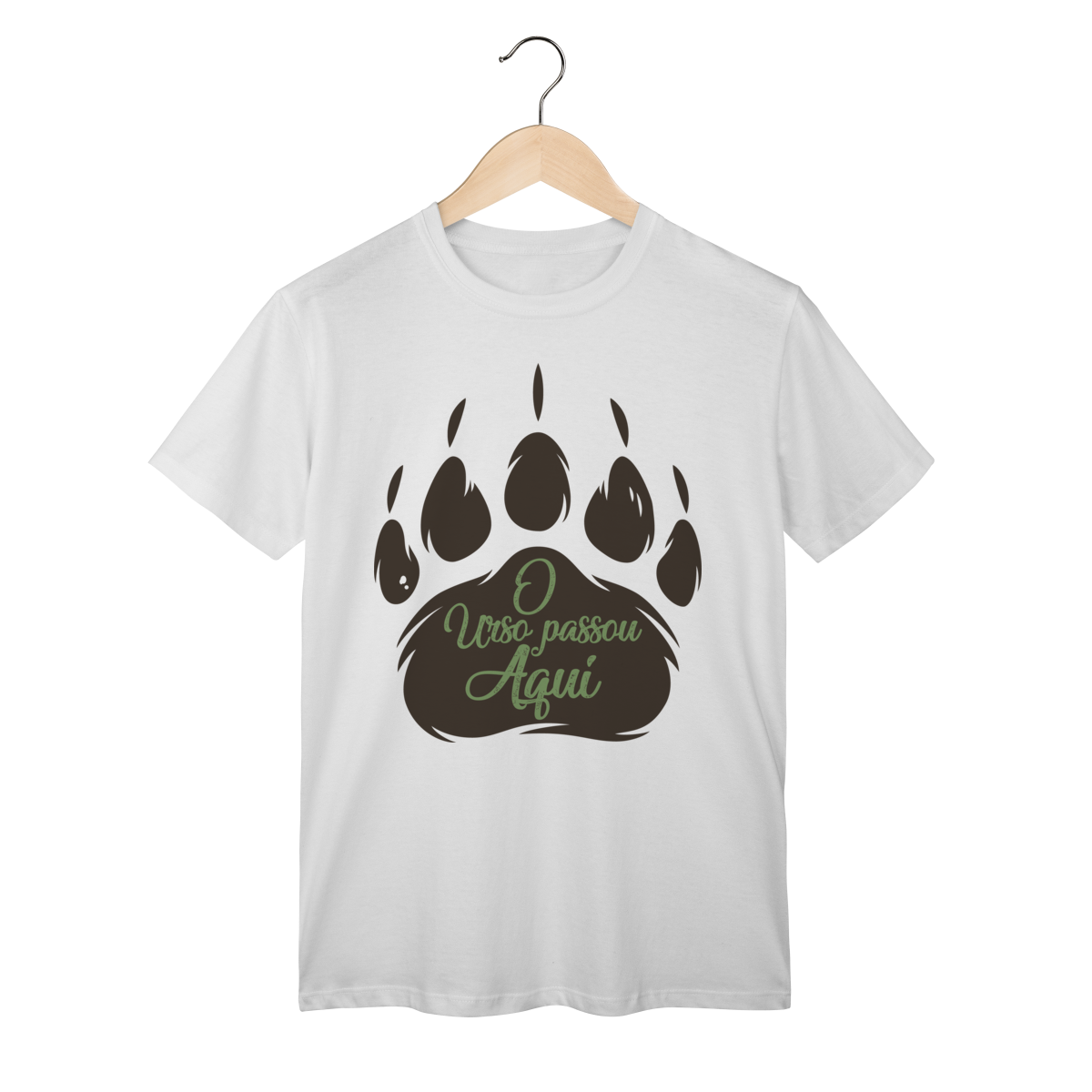 Camiseta Unisex - O Urso Passou Aqui