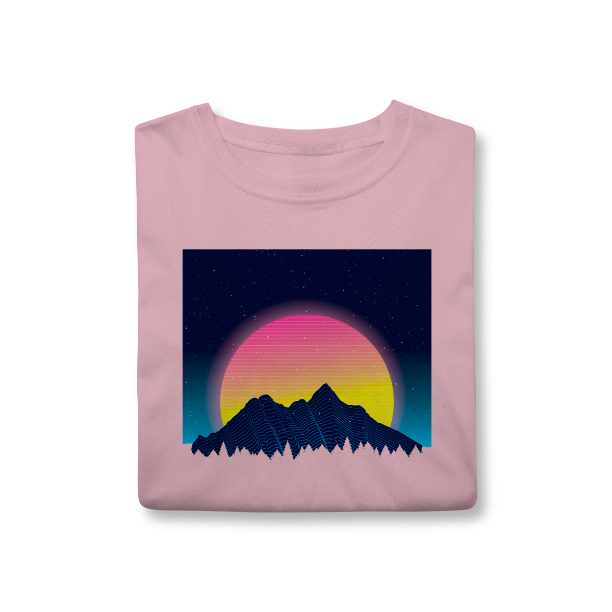 Camiseta Unisex - Montanha e a Lua 