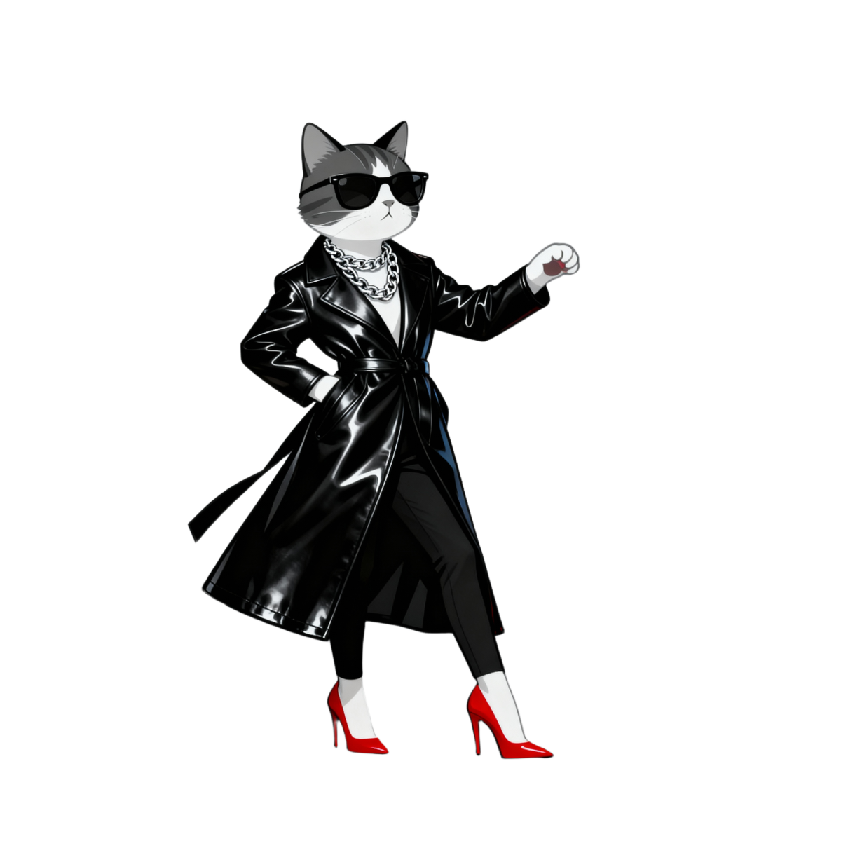 Nome do produto: Camiseta Baby Long Quality – Gato Streetwear Descolado” 