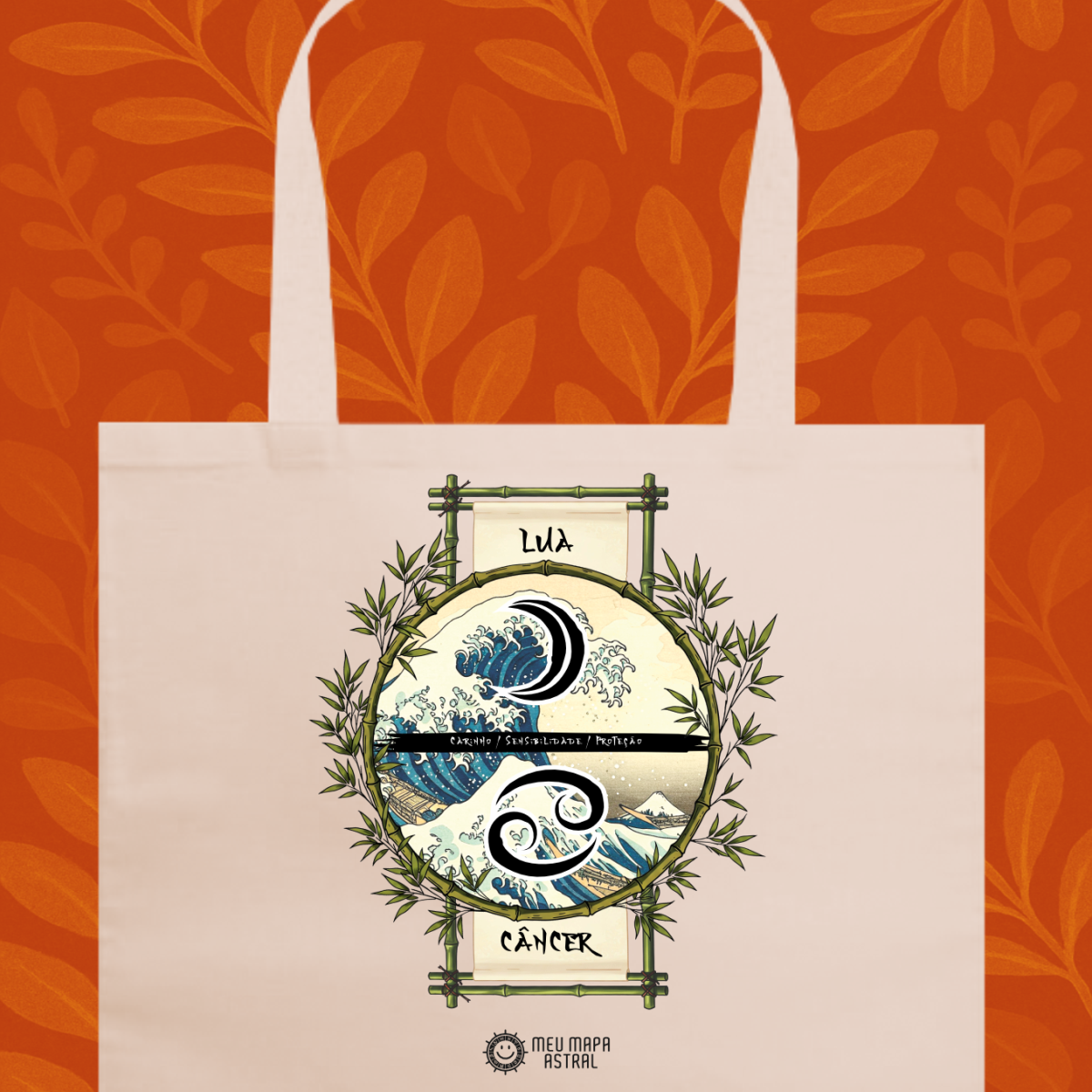Ecobag Câncer/Lua Ilustrada