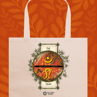 Ecobag Leão/Sol Ilustrada 