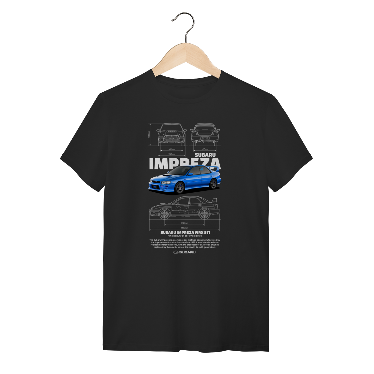Camiseta Subaru Impreza WRX STI - The Beauty of All-Wheel Drive