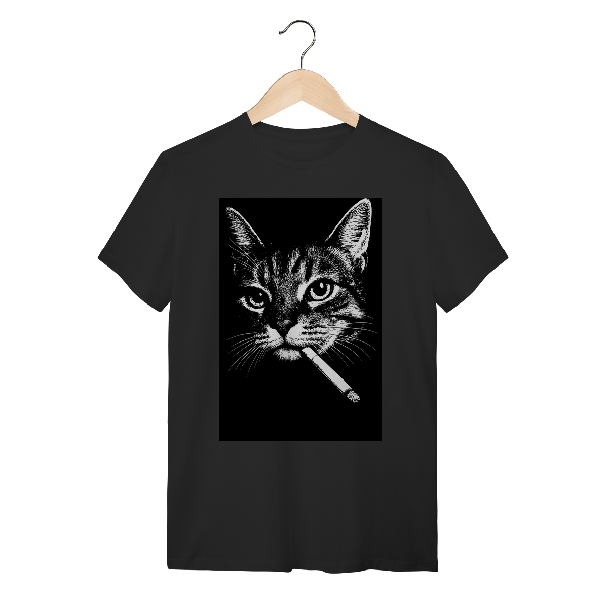Camiseta Gato Noir - Smoking Cat