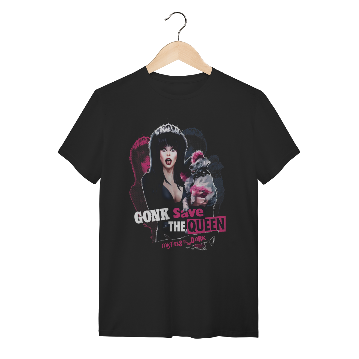 Camiseta Elvira Mistress of the Dark - Gonk Save the Queen 