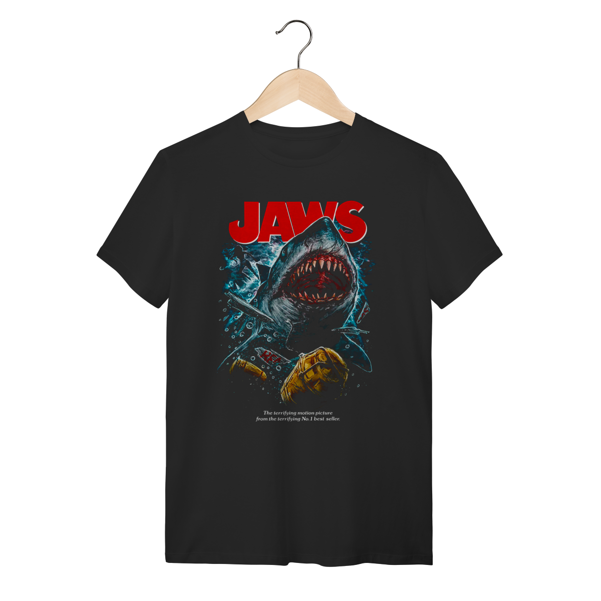 Camiseta Jaws Tubarão - Steven Spielberg Classic Poster 