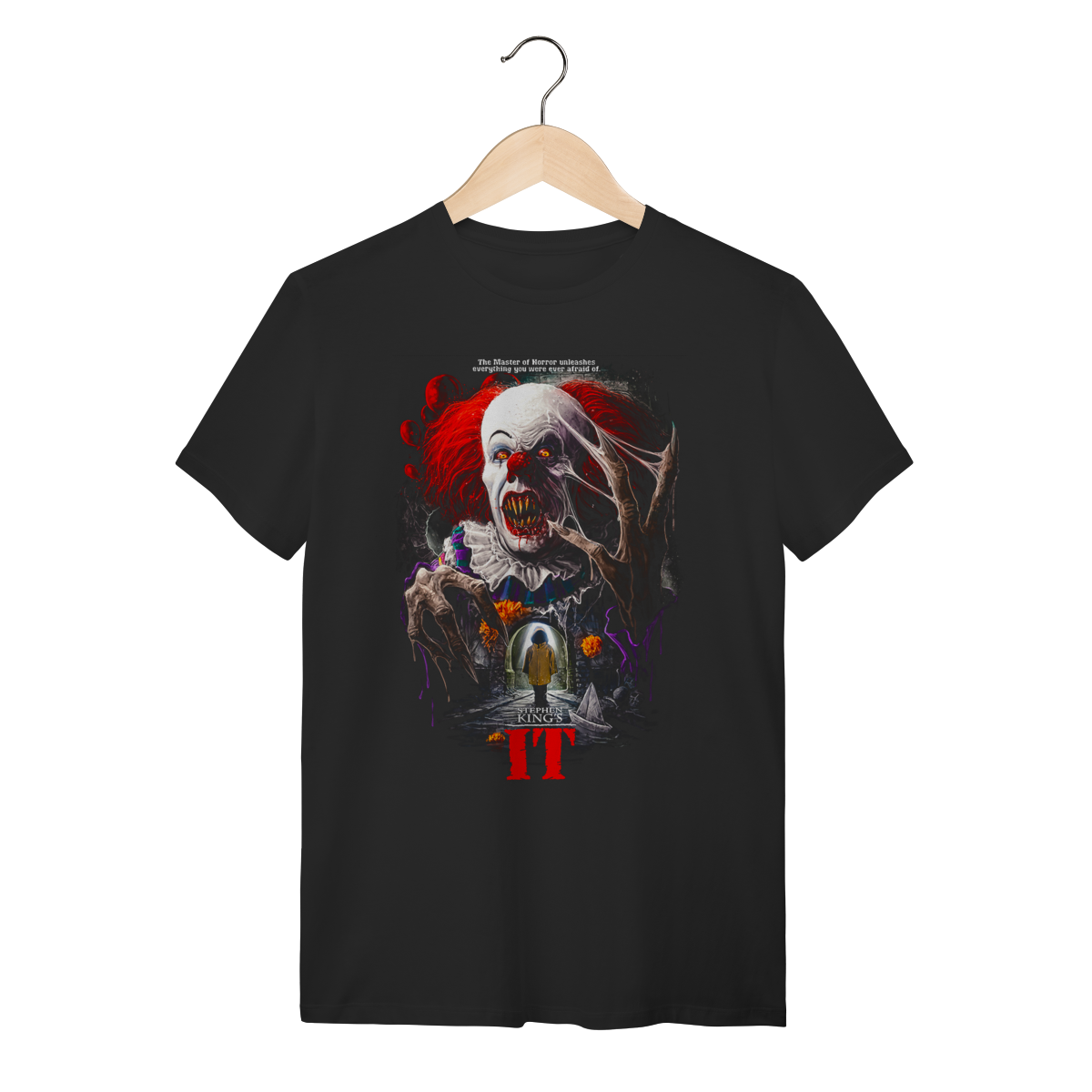 Camiseta IT Pennywise - Stephen King Horror Movie 