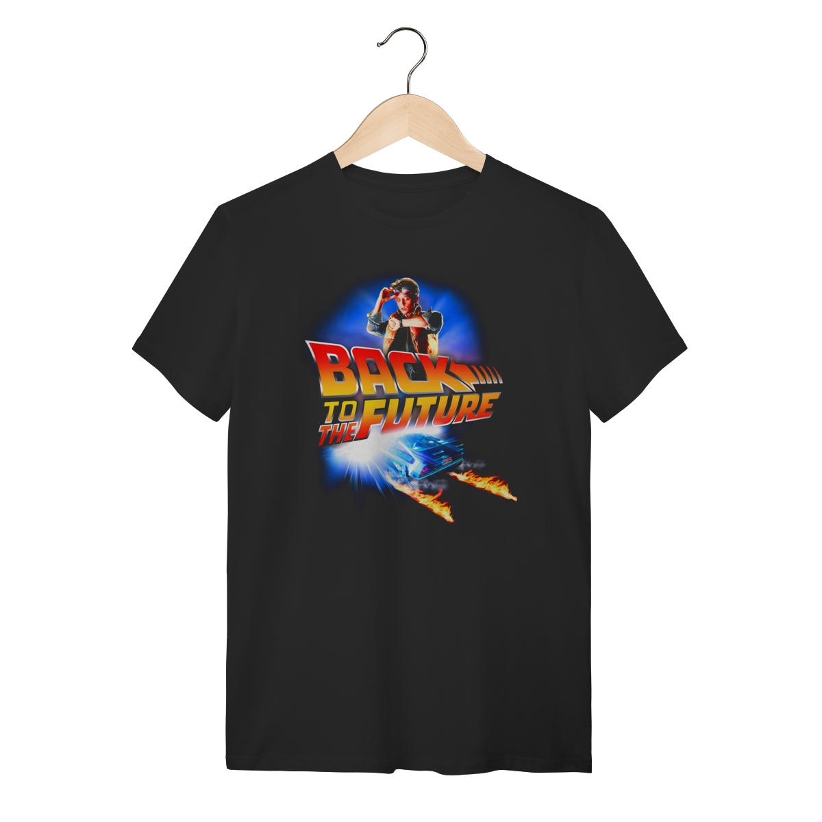 Camiseta De Volta para o Futuro - Marty McFly DeLorean 