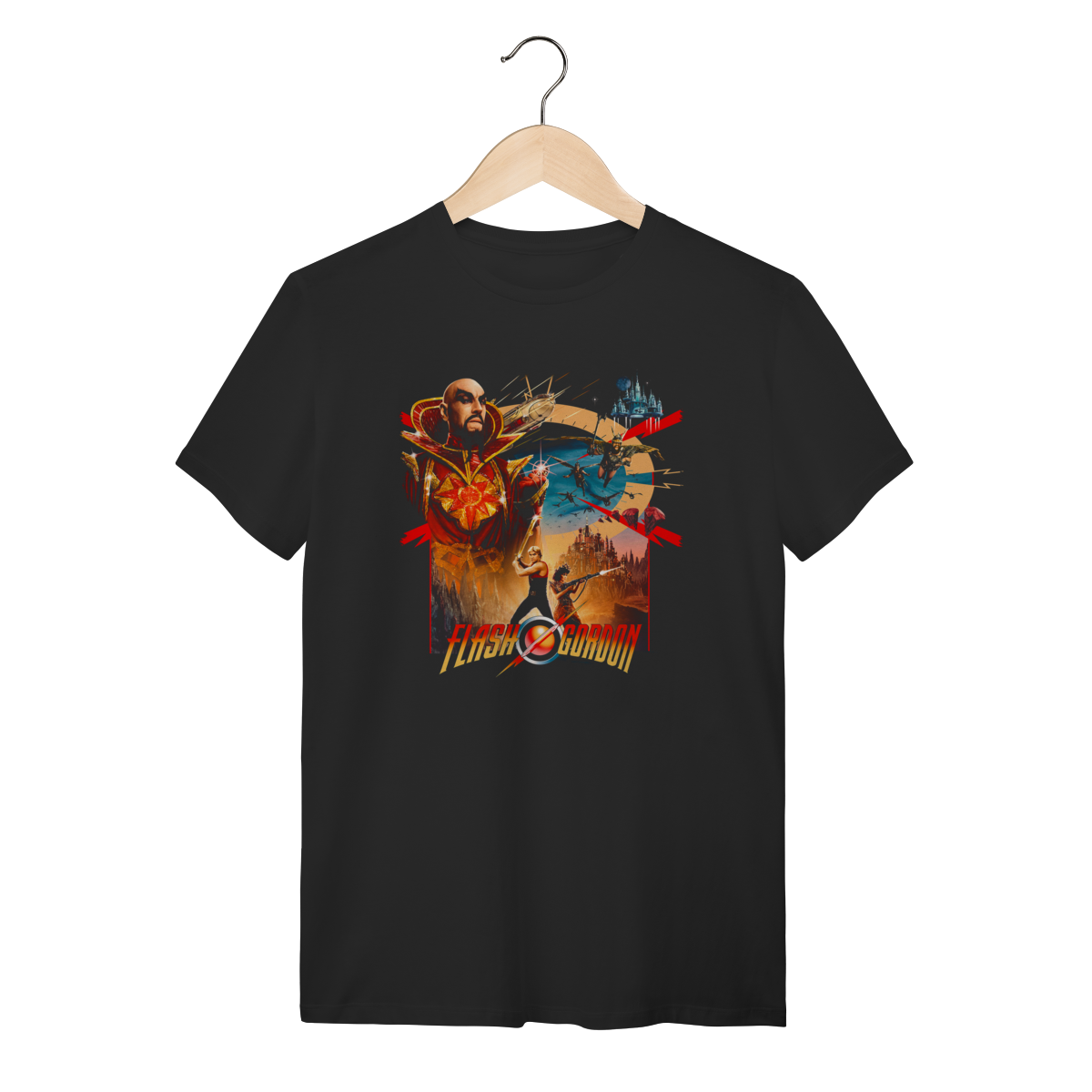 Camiseta Flash Gordon - Ming the Merciless Retro Movie 