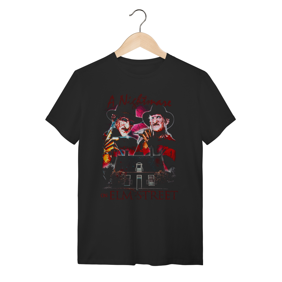 Camiseta Freddy Krueger A Hora do Pesadelo– A Nightmare on Elm Street Horror Art