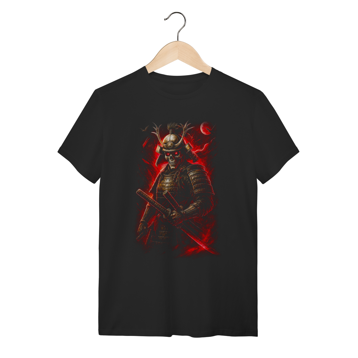 Camiseta Masculina Samurai Skull - Dark Bushido 
