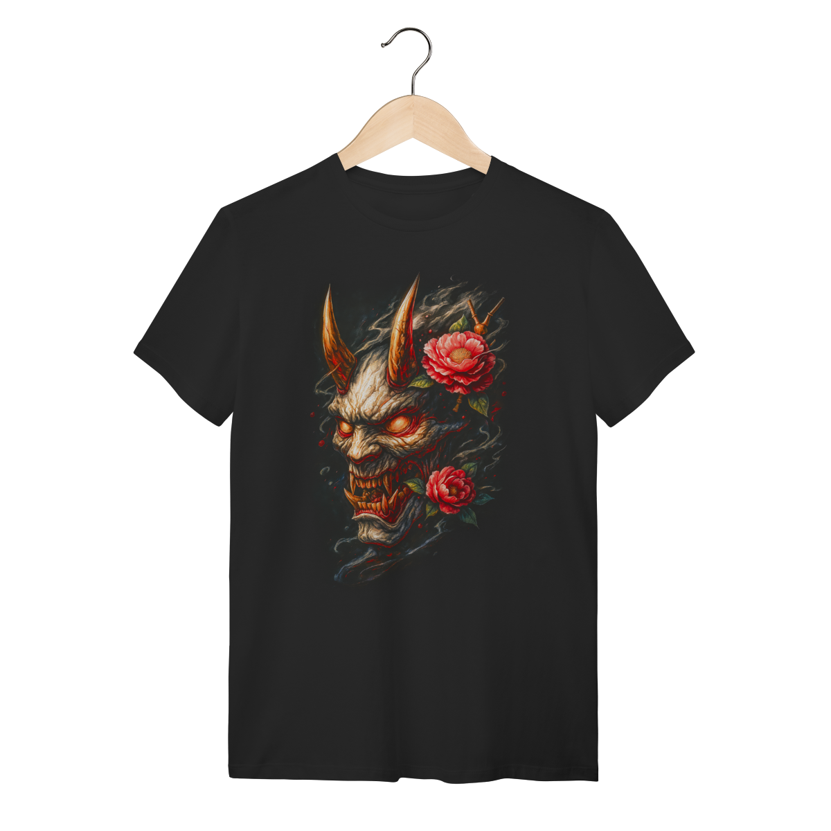 Camiseta Hannya Bloom - Demon & Peonies 