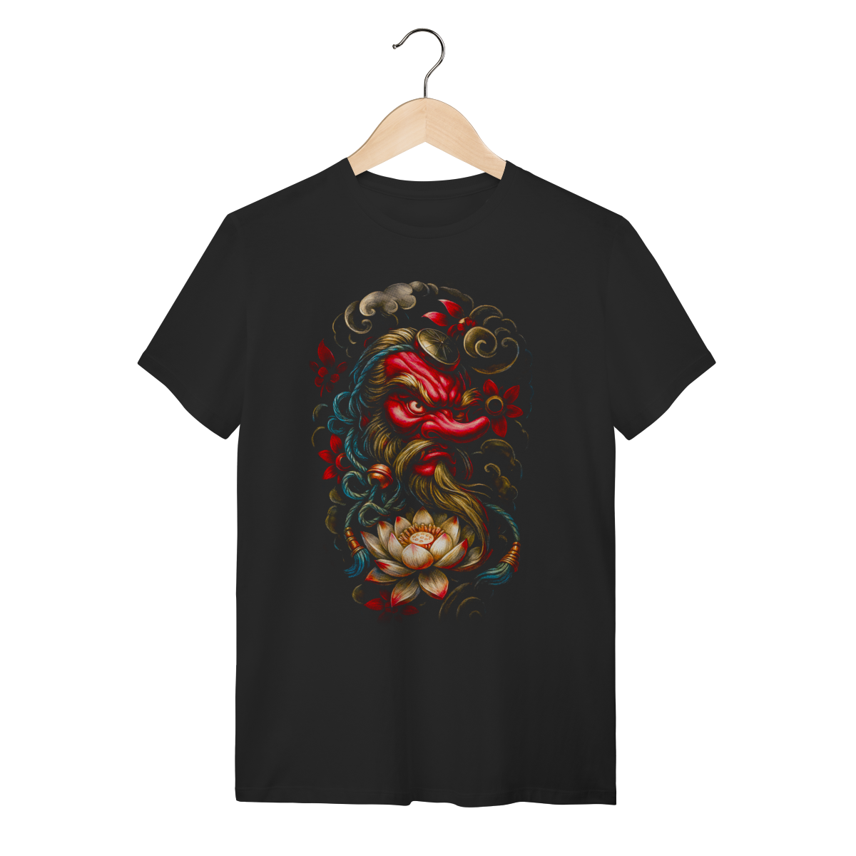 Camiseta Red Tengu - Lotus & Cloud Spirit 