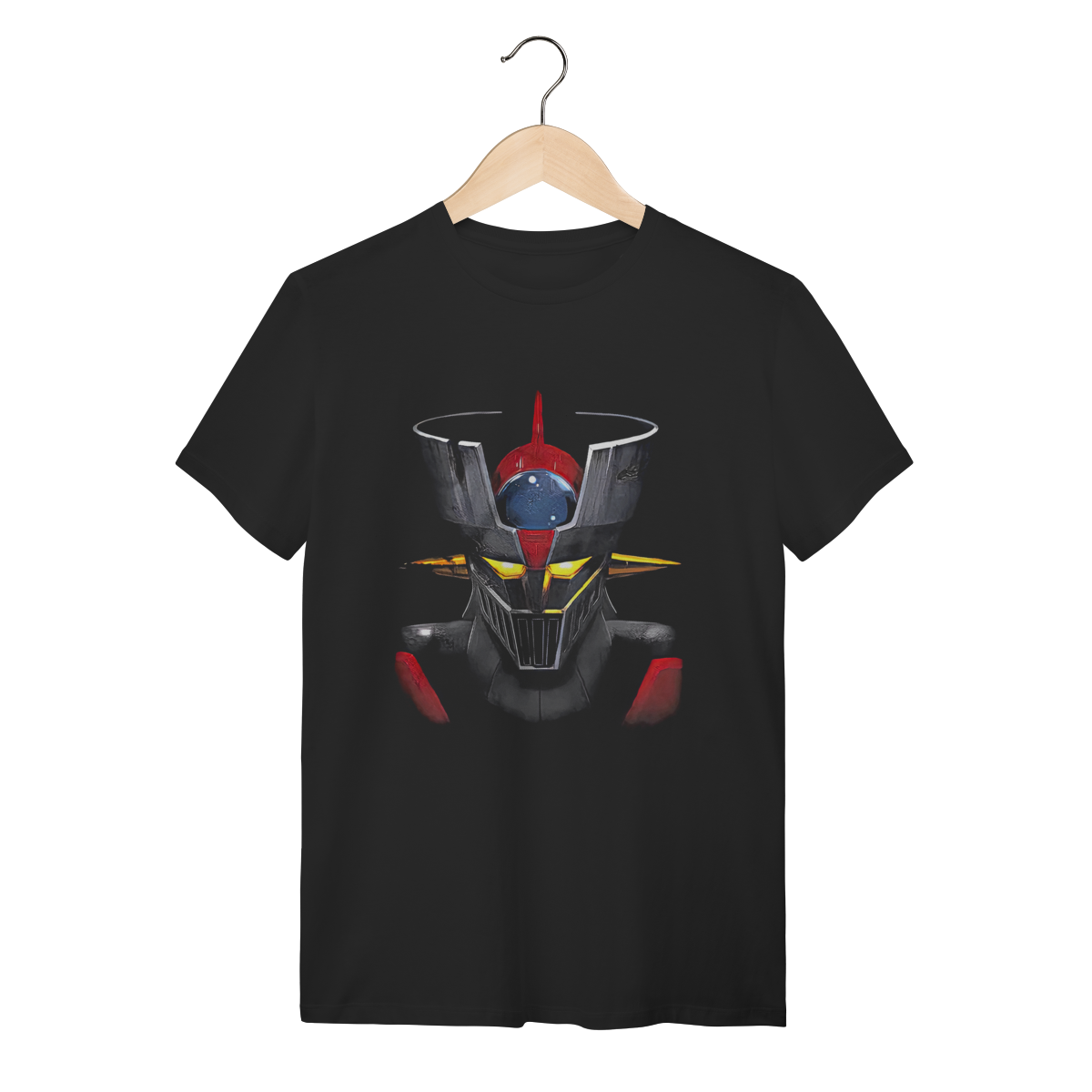 Camiseta Mazinger Z Robô Mecha Preta 100% Algodão