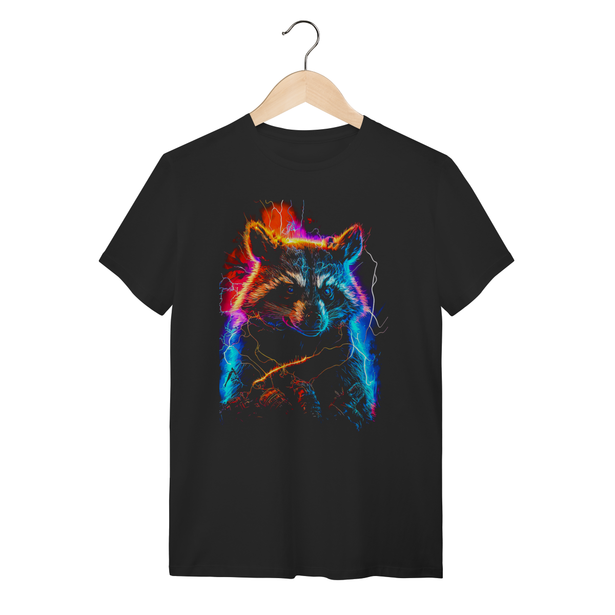 Camiseta Guaxinim Neon Eletrizante 