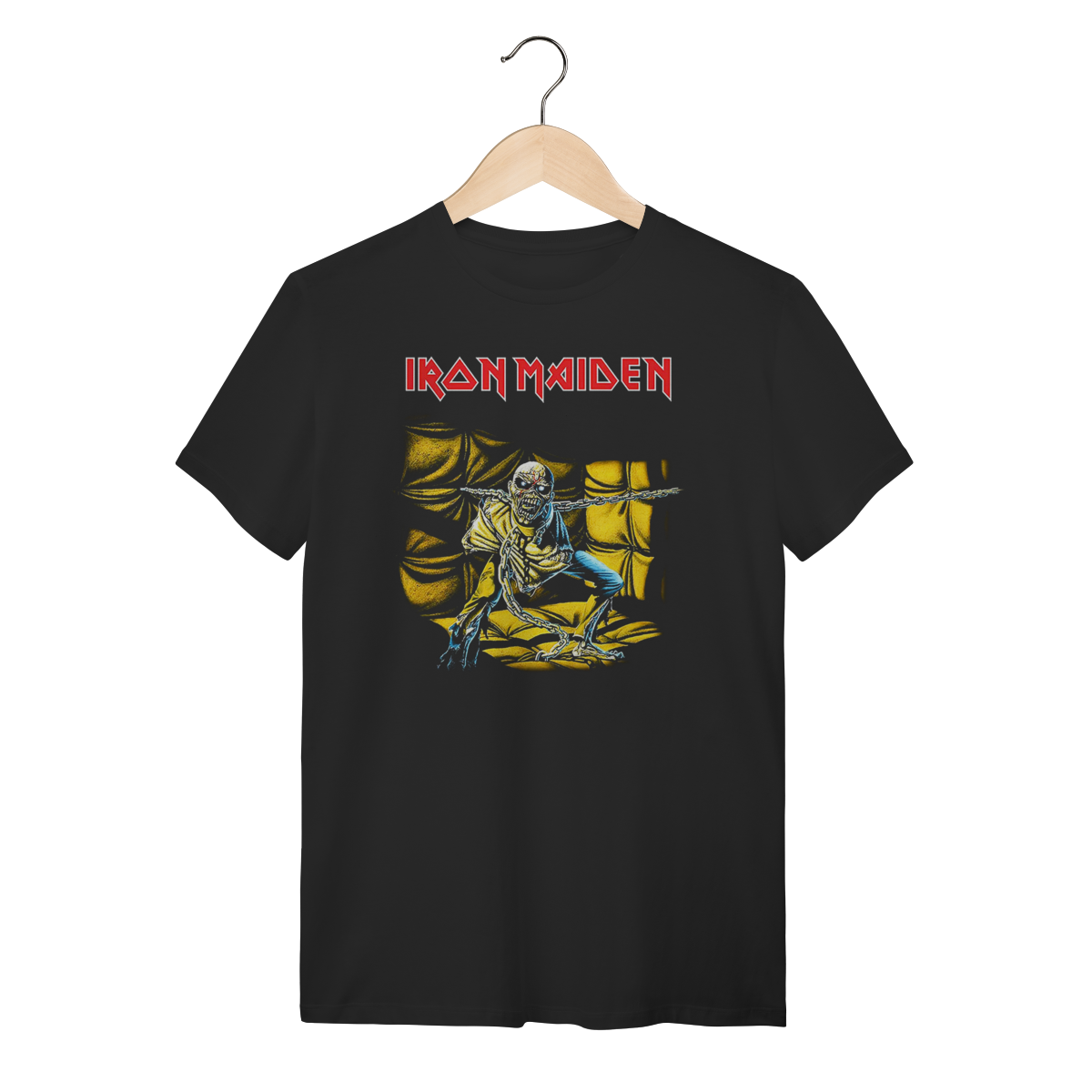 Camiseta Iron Maiden Piece of Mind - Estampa Rock Masculina e Feminina