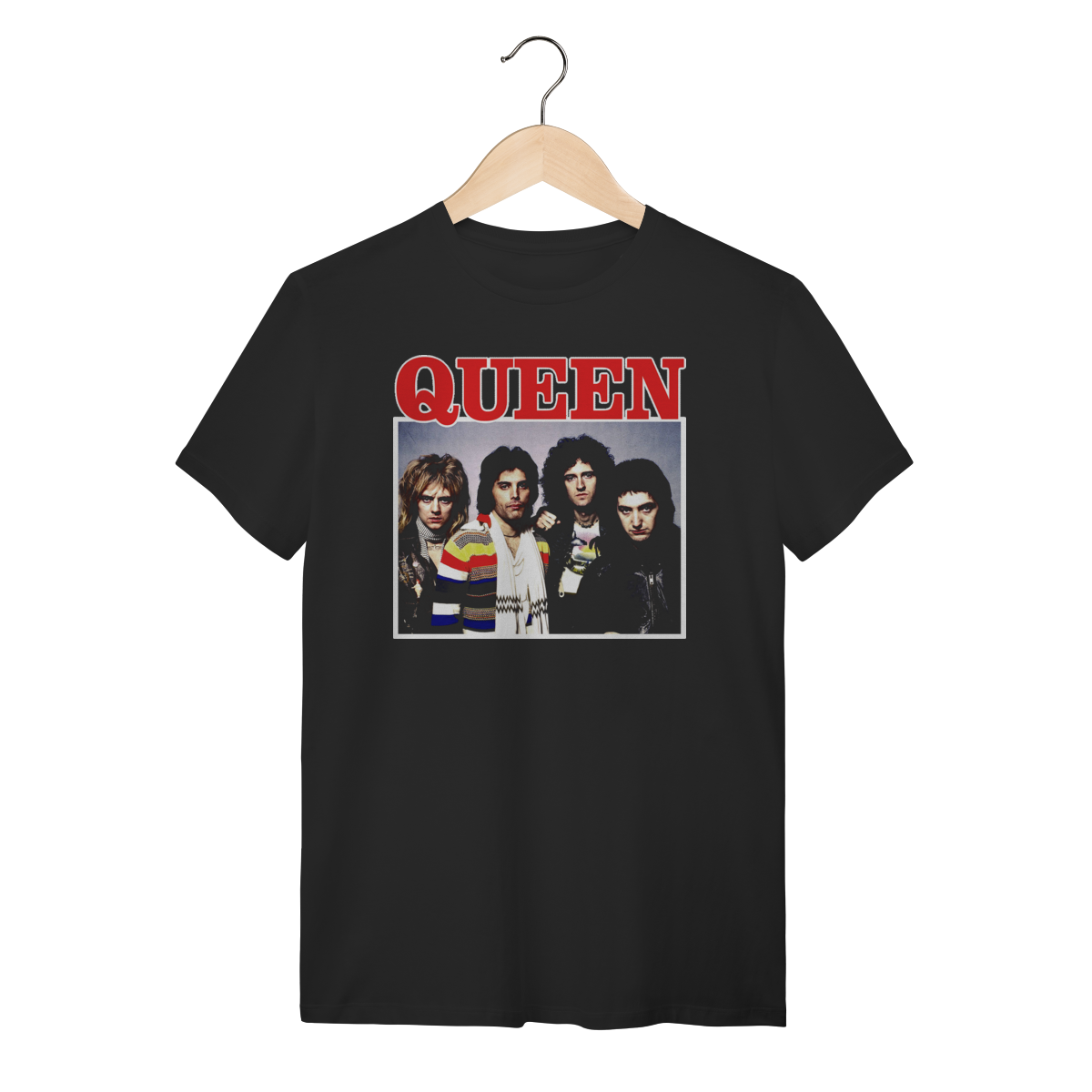 Camiseta Queen - Estampa Fotográfica Banda Clássica -  Rock 