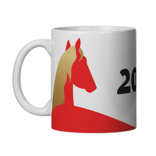 Caneca - Ano Novo Chinês 2026 – Cavalo Moderno