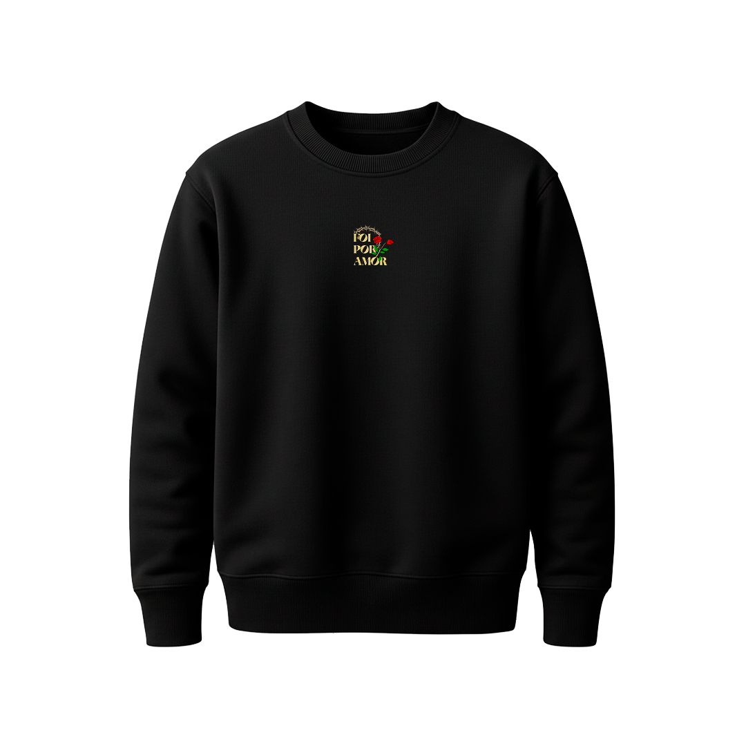 Nome do produto: Moletom Prime Careca Preto Abba Foi Por Amor