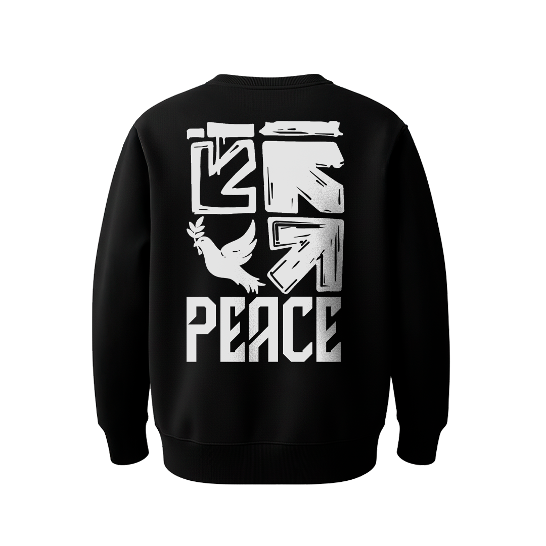 Nome do produto: Moletom Prime Careca Preto Abba Peace