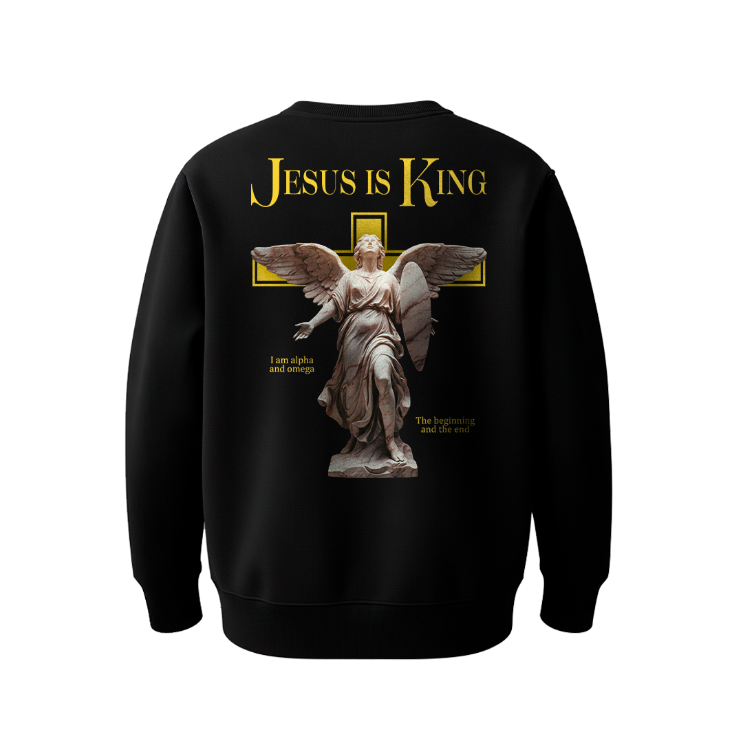 Moletom Prime Careca Preto Abba Jesus Is King