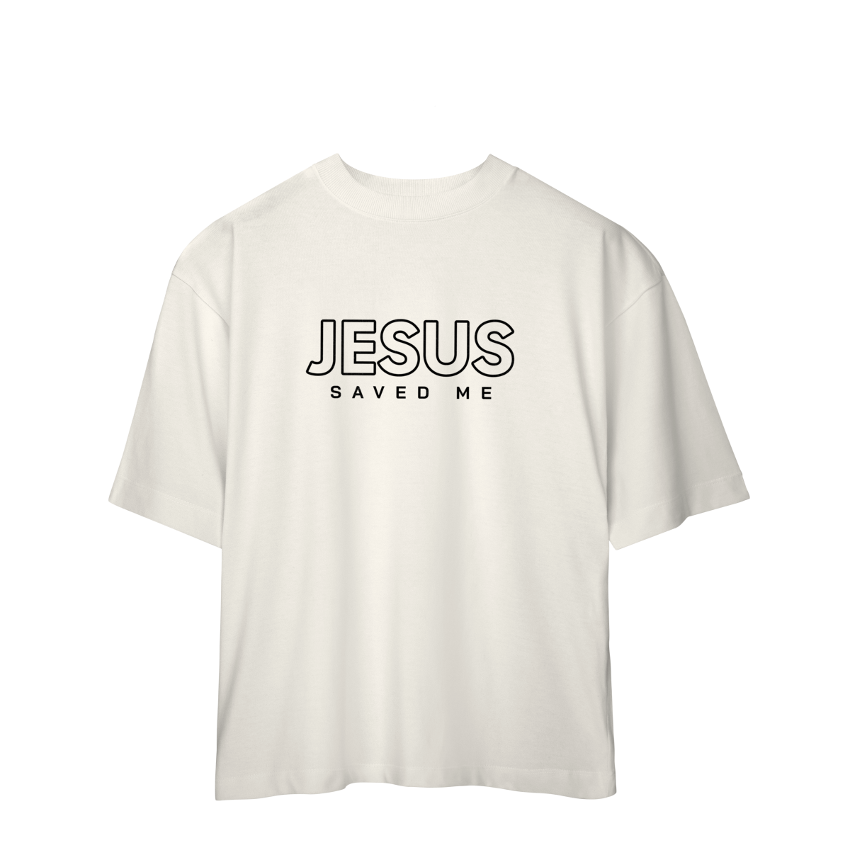 Camiseta Oversized- Jesus saved me