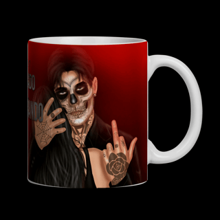 CANECA ILUSTRADA - KALAN E ARABELLA