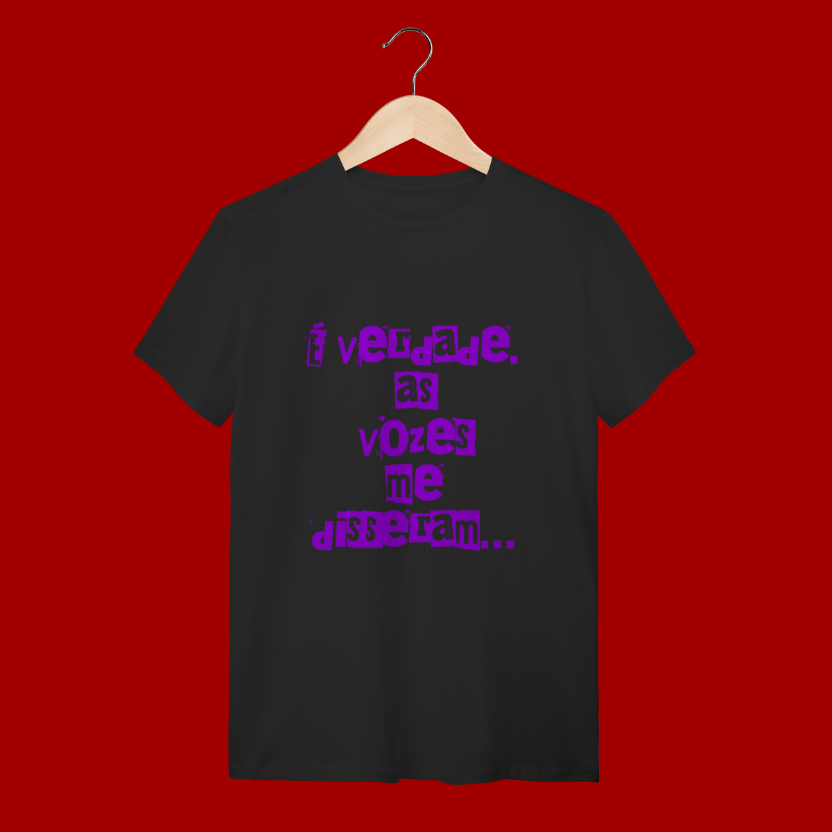 Camiseta  “É verdade, as vozes me disseram” | “Vozes do Zane” (costas)
