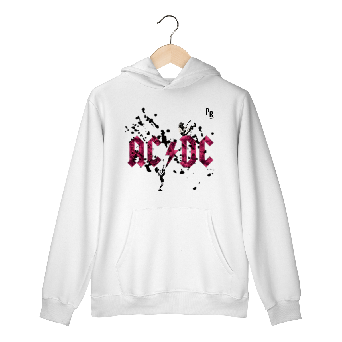 Moletom Canguru ACDC manchas