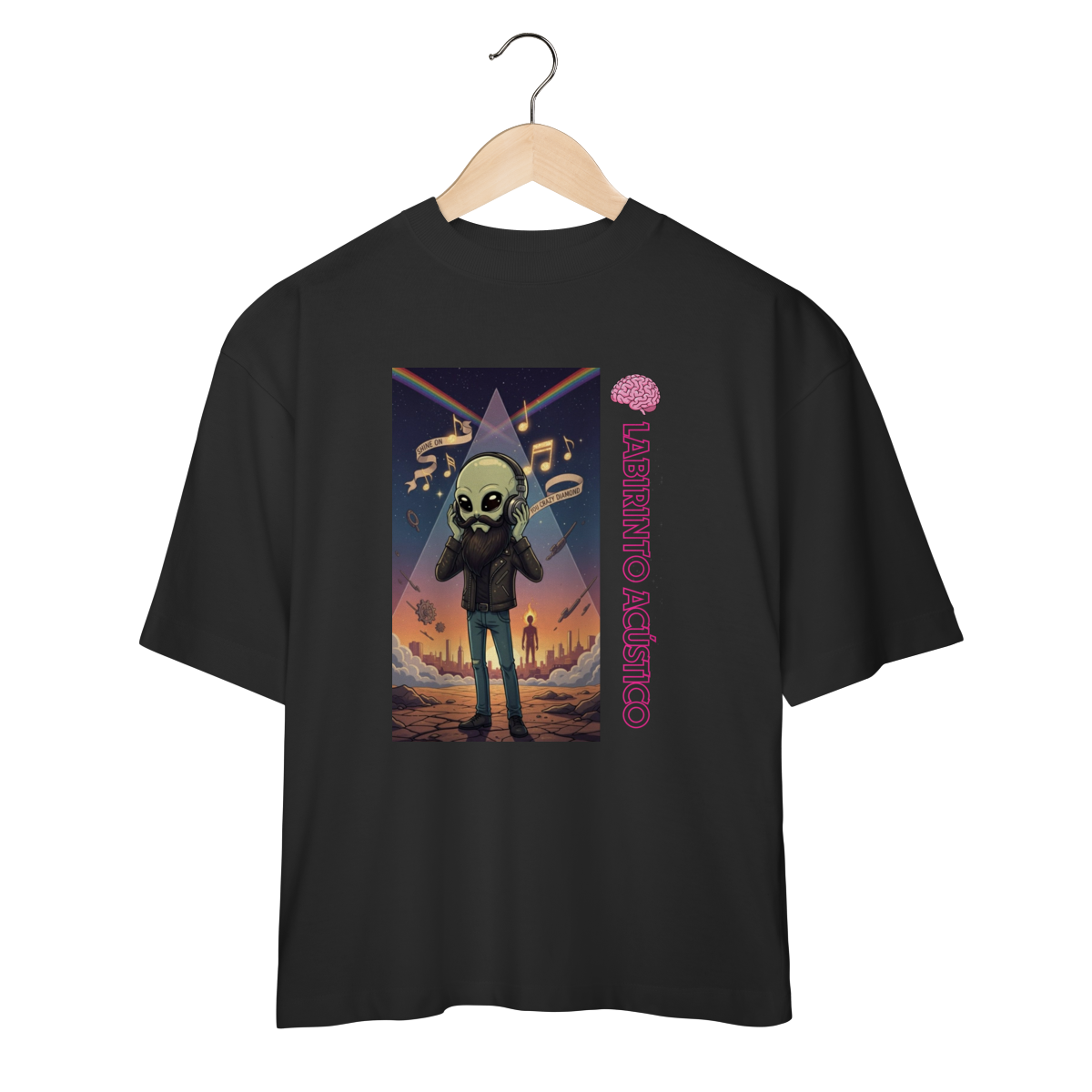 Nome do produto: Camisetão Galáctico – Alien Floyd Tribute