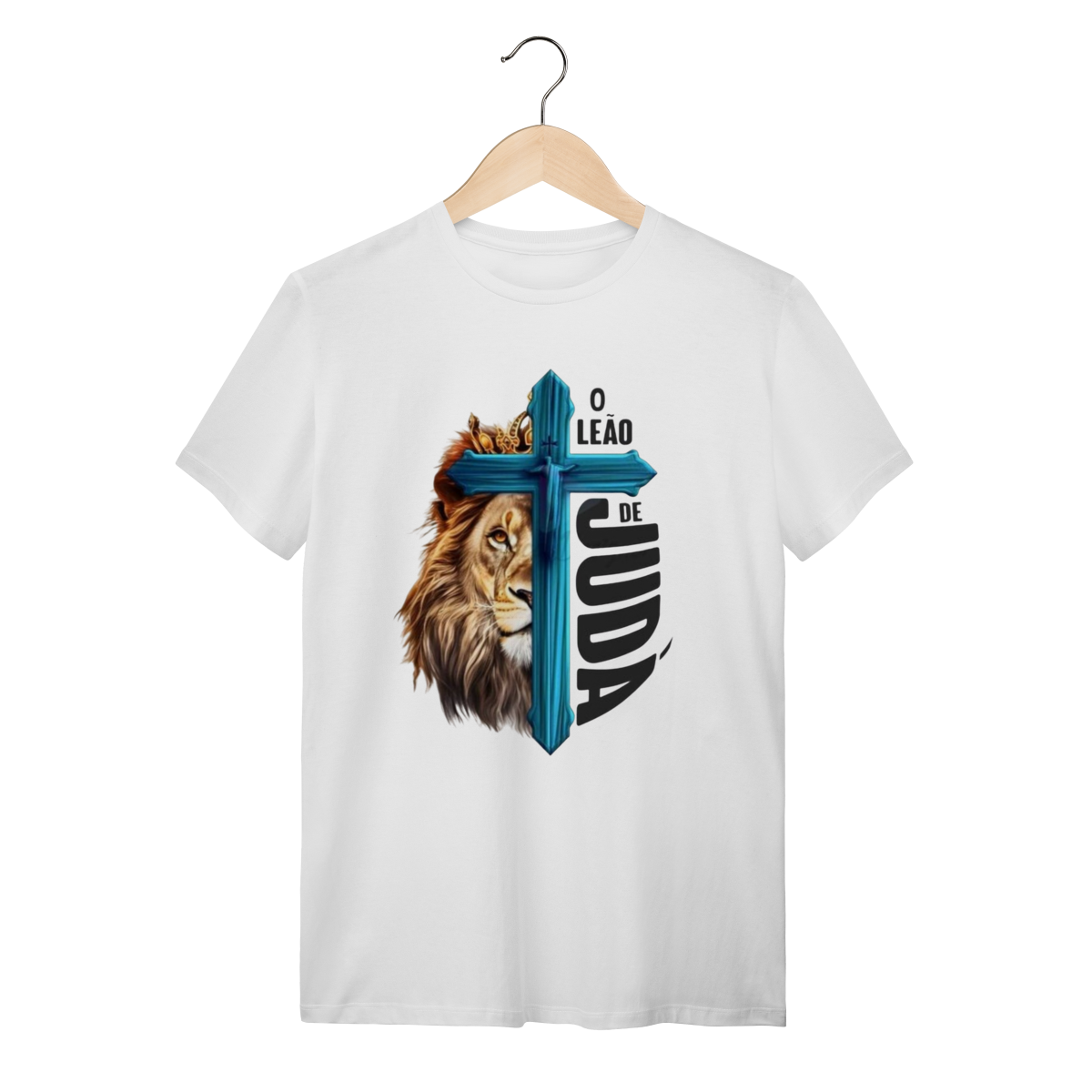 Nome do produto: T-Shirt Quality - ESTAMPA LEÃO DE JUDÁ