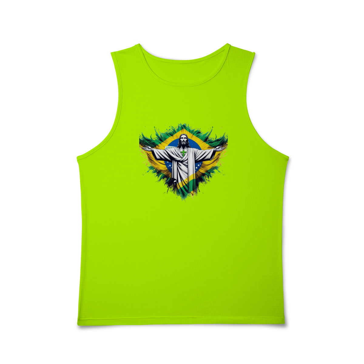 Nome do produto: Regata Masc Sport Dry UV - ESTAMPA CRISTO REDENTOR