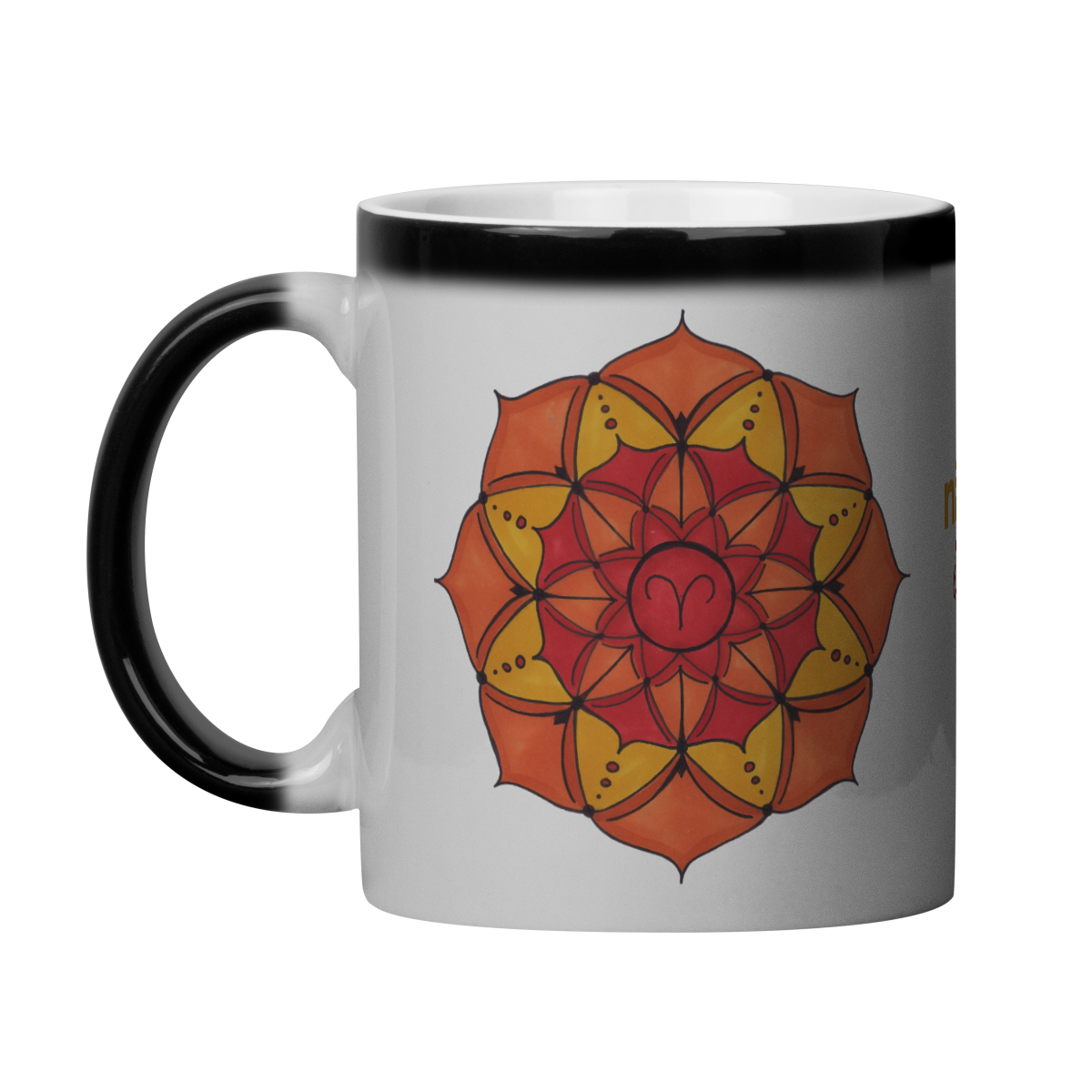 Caneca Mágica Mandala Signo de Áries - 