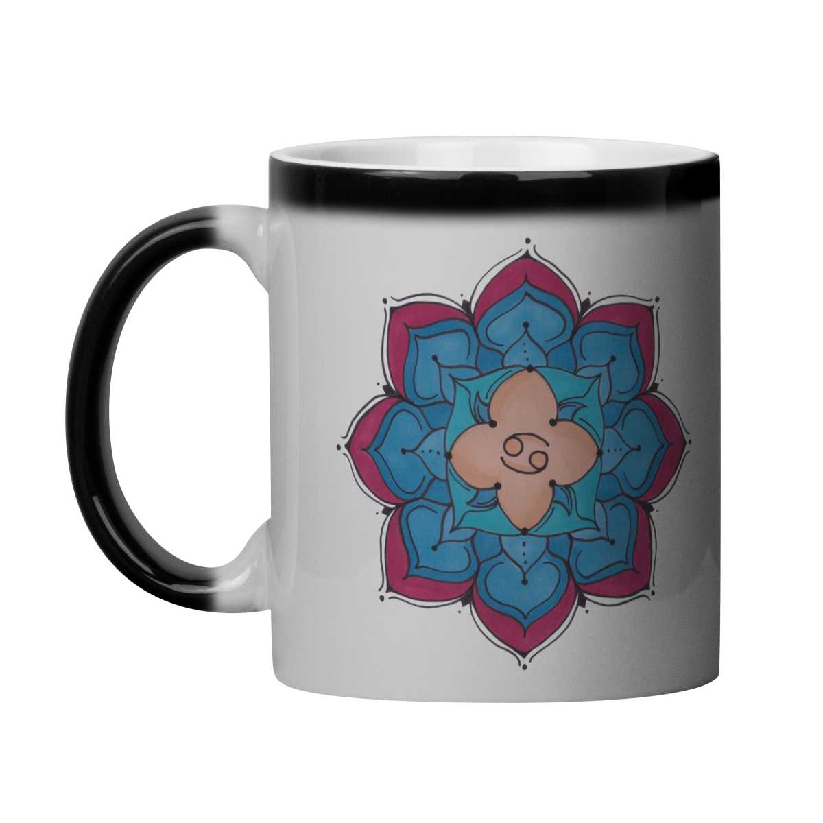 Caneca Mágica Mandala Signo de Câncer - 