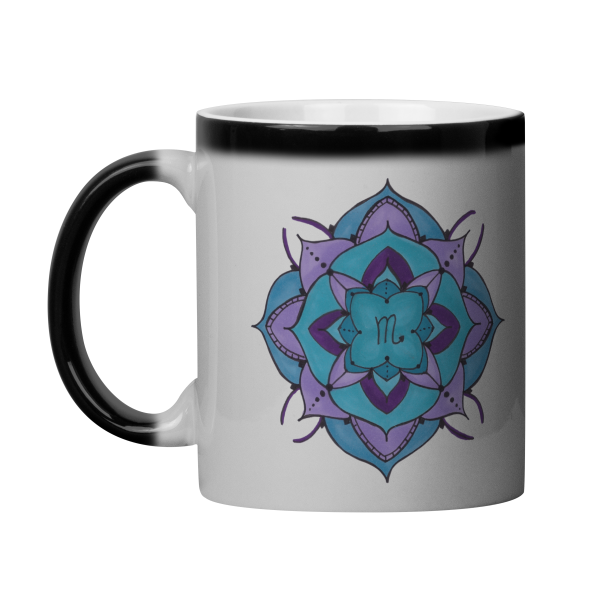 Caneca Mágica Mandala Signo de Escorpião - 