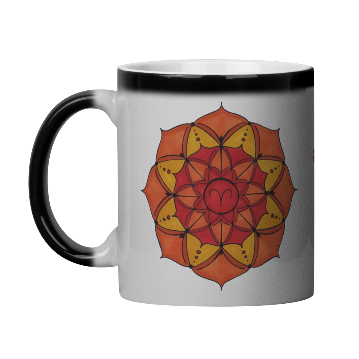Caneca Mágica Mandala Signo de Áries - 