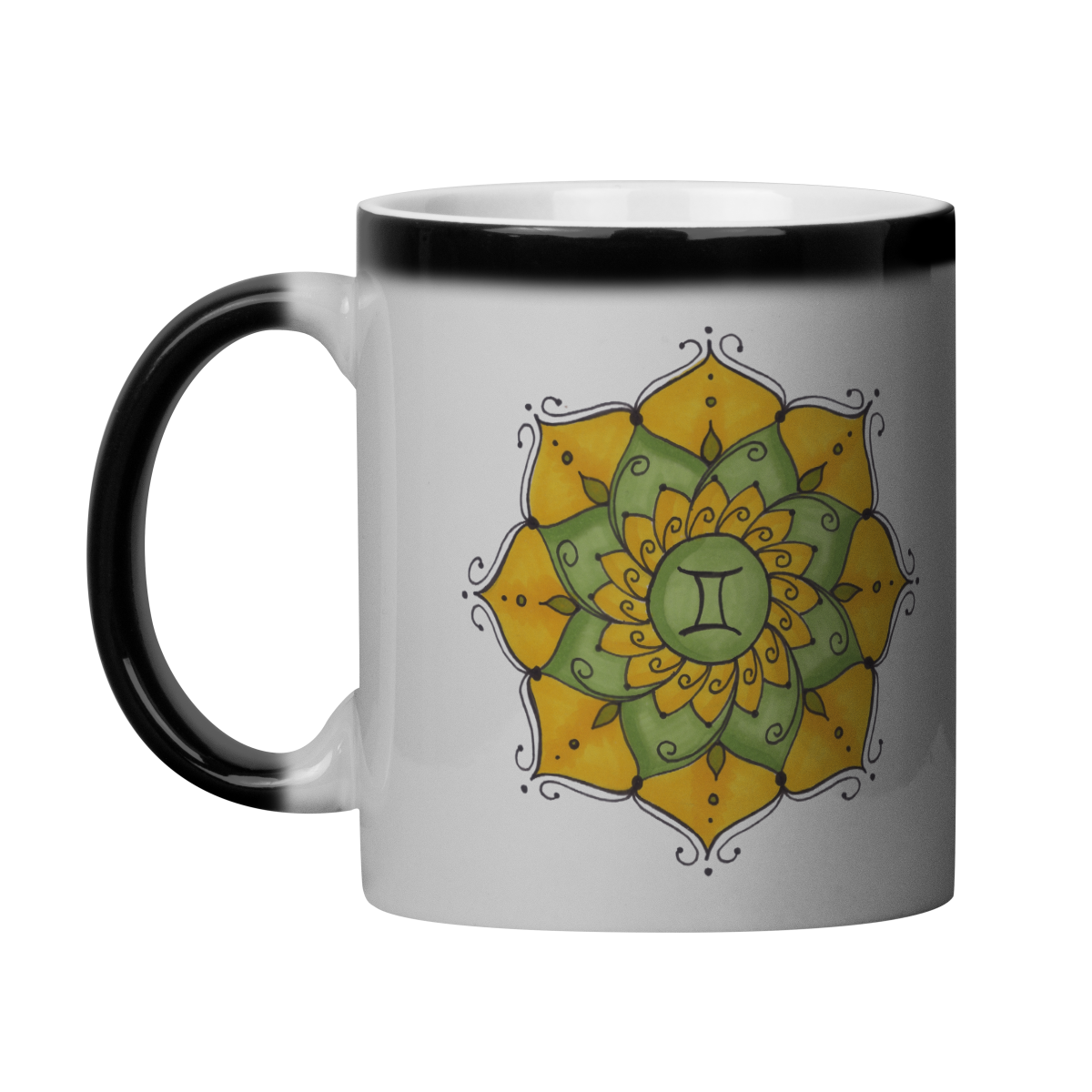 Caneca Mágica Mandala Signo de Gêmeos - 