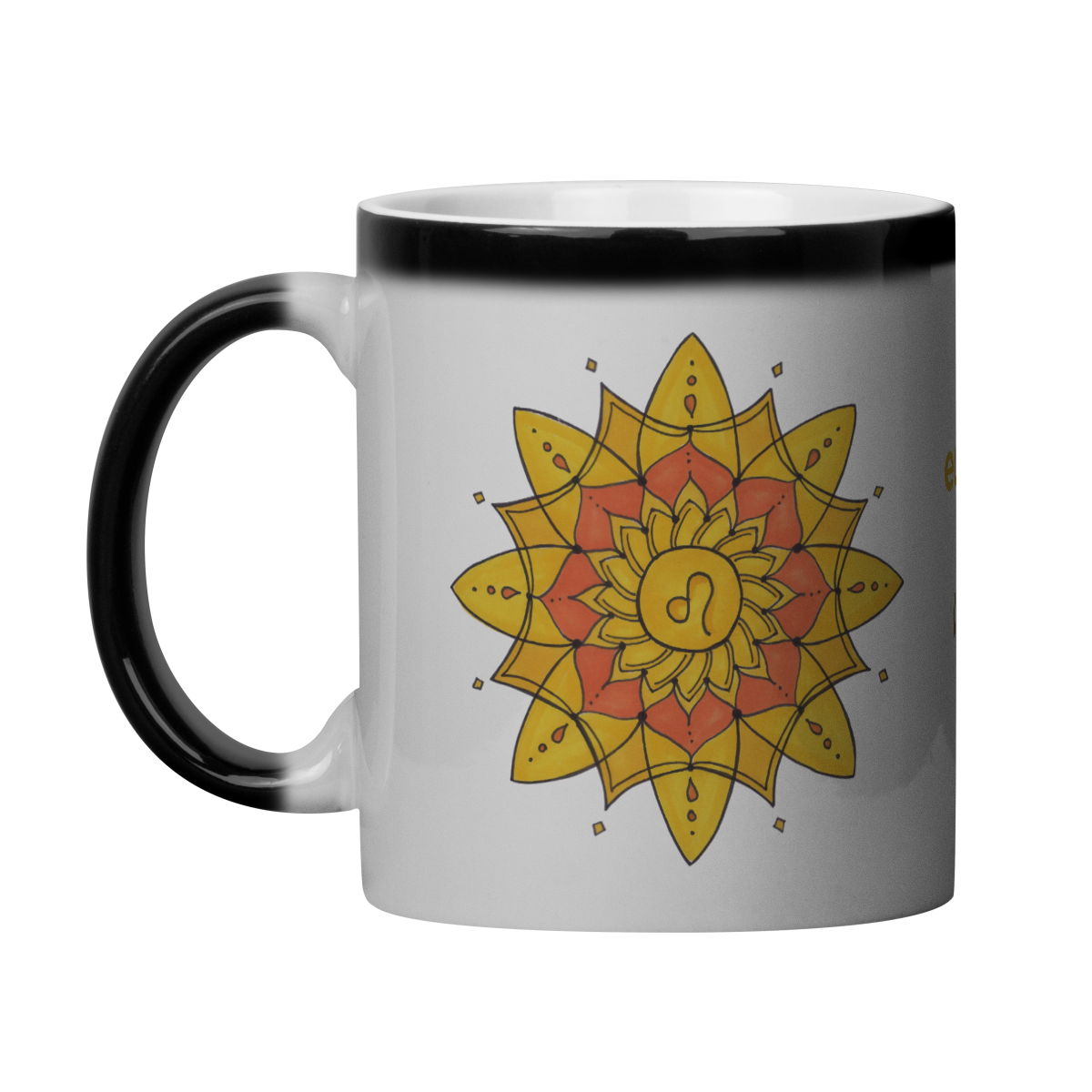 Caneca Mágica Mandala Signo de Leão - 