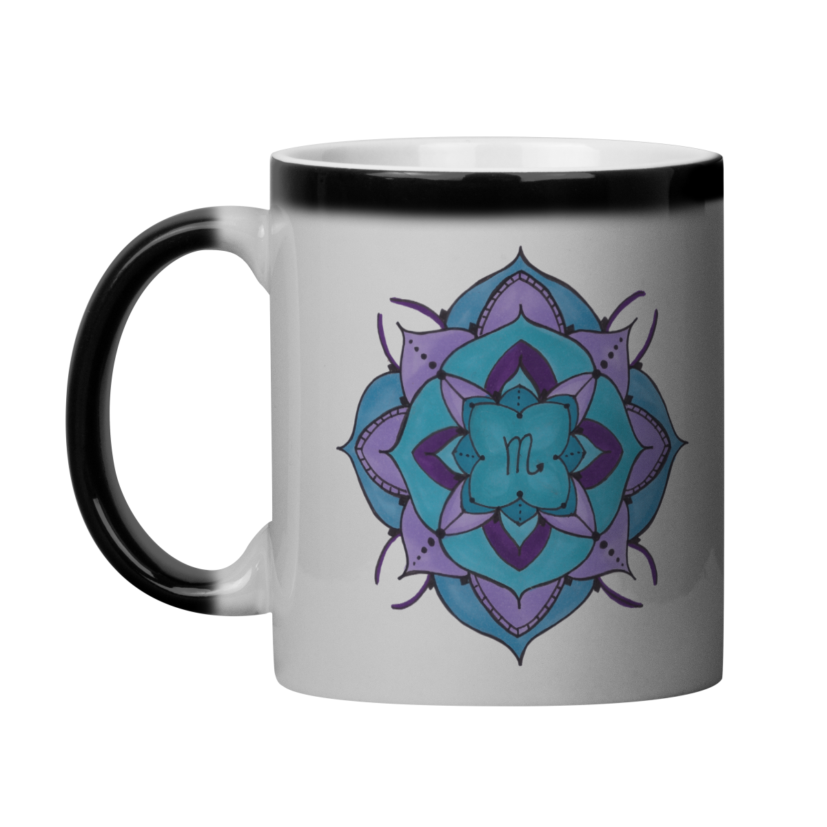 Caneca Mágica Mandala Signo de Escorpião - 