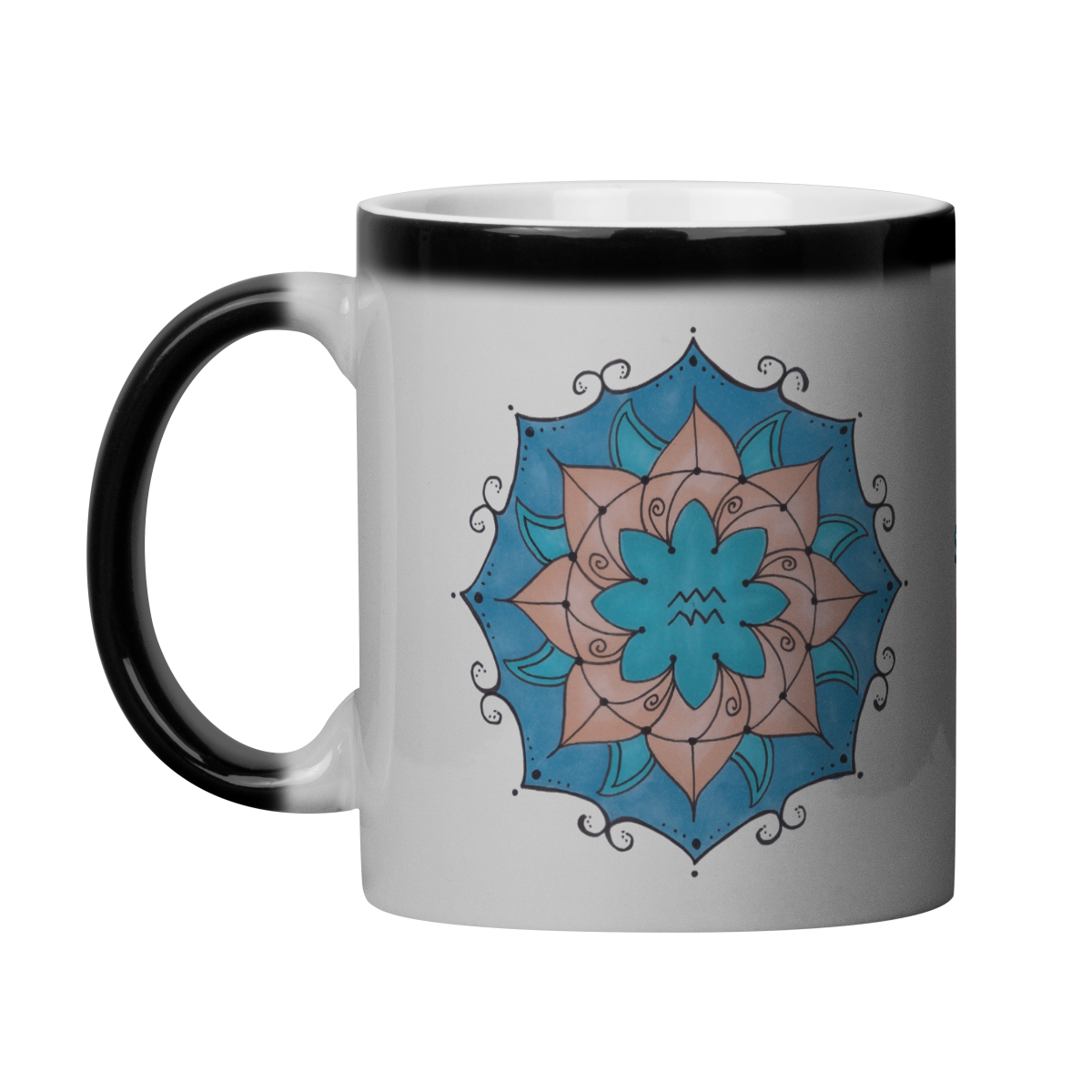 Caneca Mágica Mandala Signo de Aquário - 