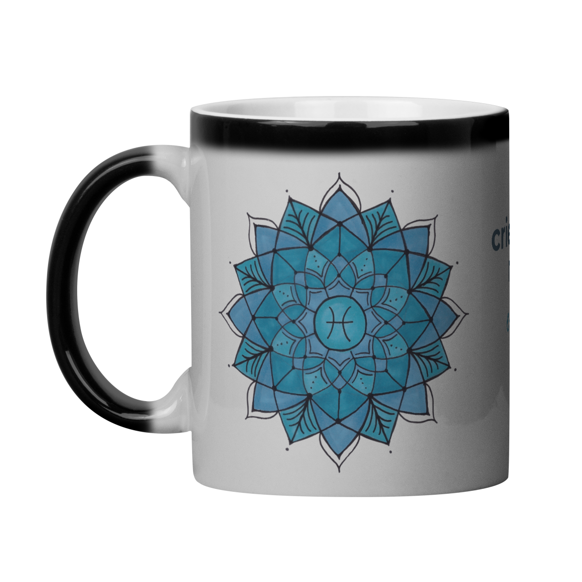 Caneca Mágica Mandala Signo de Peixes - 