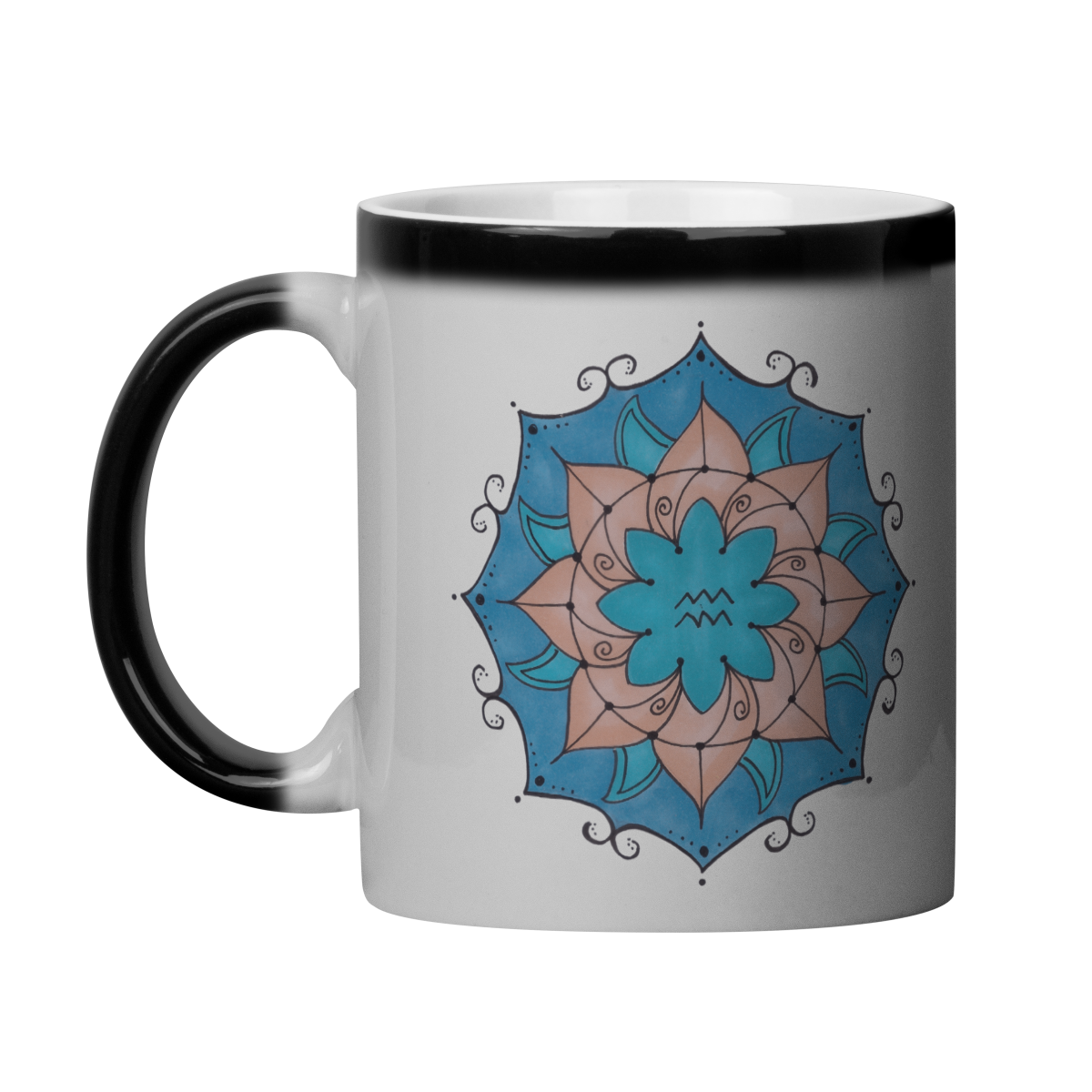 Caneca Mágica Mandala Signo de Aquário - 
