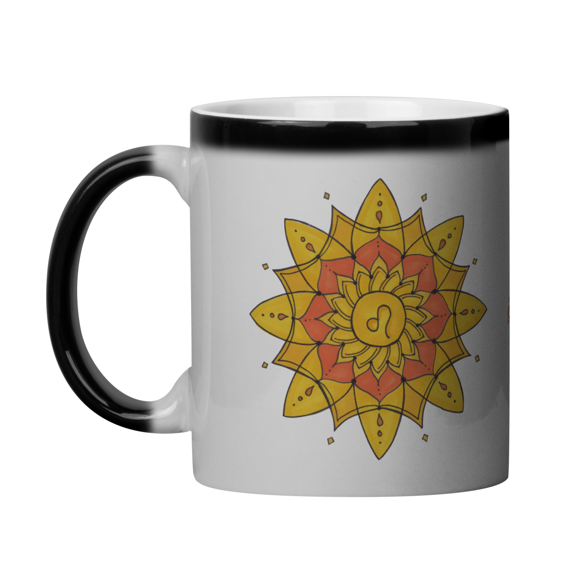 Caneca Mágica Mandala Signo de Leão - 